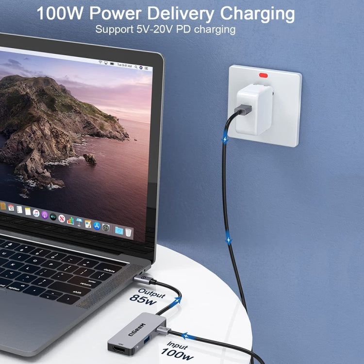 QGeeM UH03-1 USB3.0 多功能擴展塢 Type-C PD100W集線器