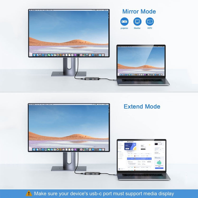 QGeeM UH03-1 USB3.0 多功能擴展塢 Type-C PD100W集線器