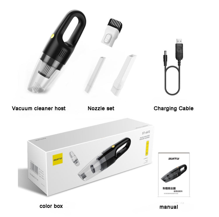 SUITU ST-6612C 5000pa 120W 無線款車載吸塵器手持大功率吸灰塵機