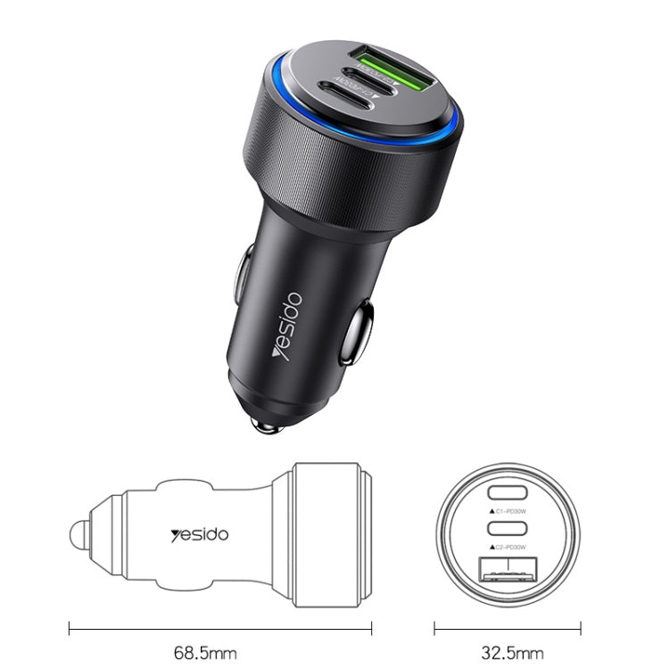 易豆 Y50 汽車USB3.0快充 30W鋁合金PD快充