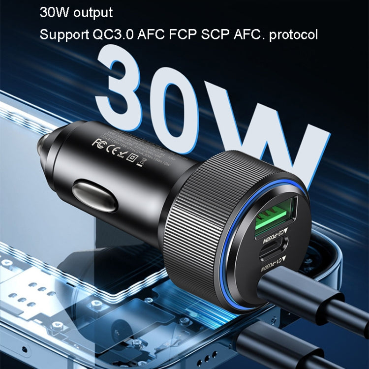 易豆 Y50 汽車USB3.0快充 30W鋁合金PD快充