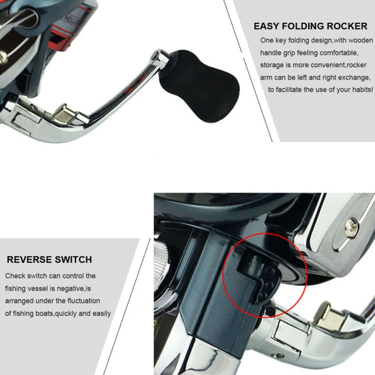 全金屬搖臂漁輪 金屬頭漁線紡車輪