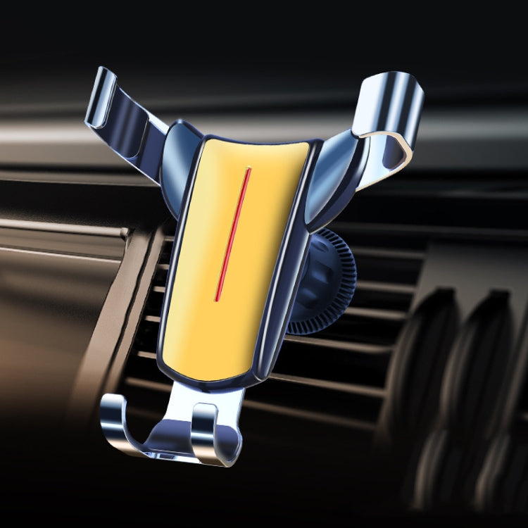 出風口三角重力感應車載手機支架