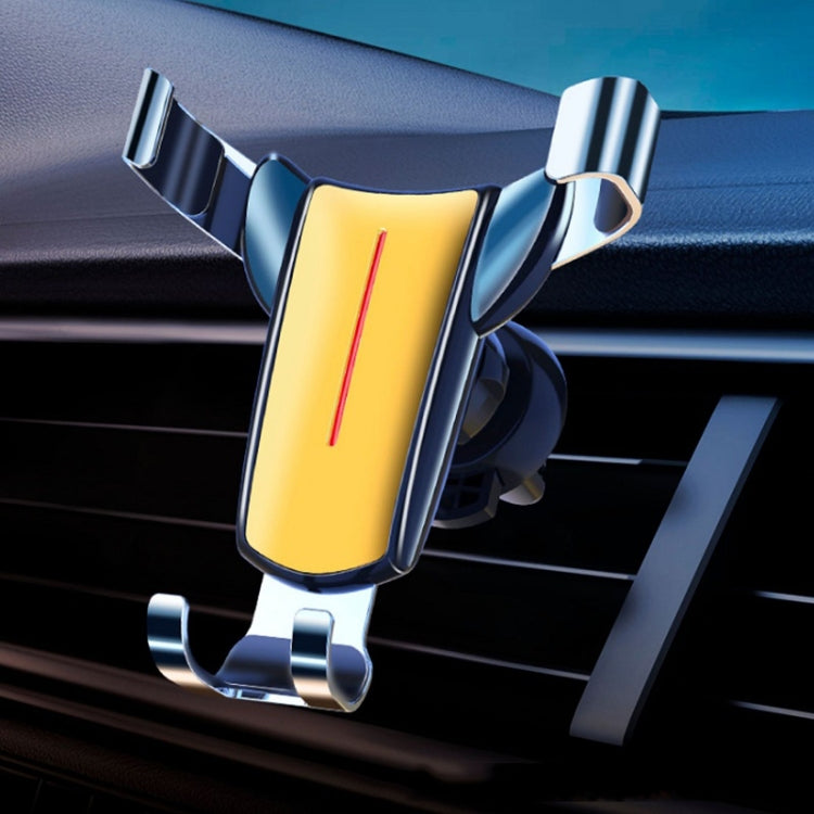 出風口三角重力感應車載手機支架