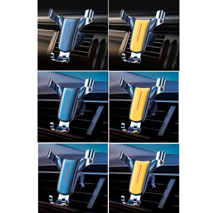 出風口三角重力感應車載手機支架