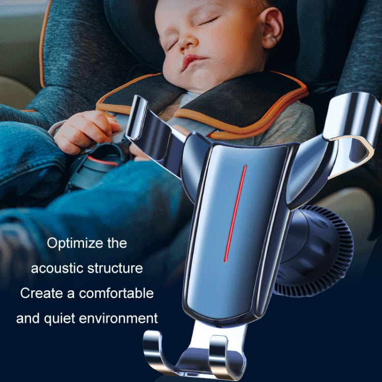 出風口三角重力感應車載手機支架