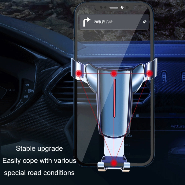 出風口三角重力感應車載手機支架