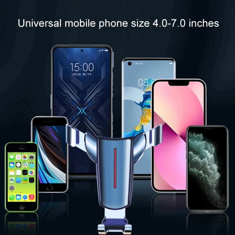 出風口三角重力感應車載手機支架