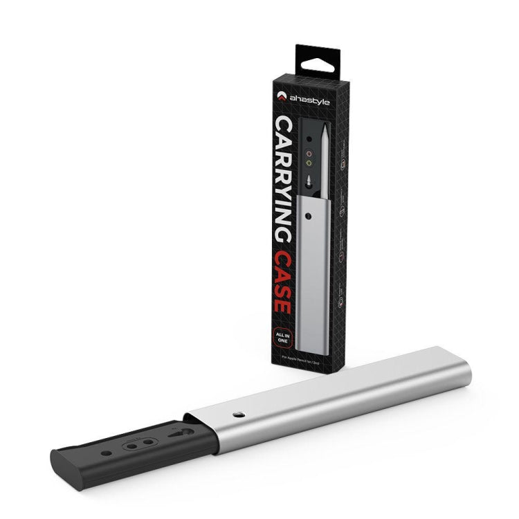 適用於Apple Pencil 1 / 2 AhaStyle PT145 鋁合金收納按壓筆盒