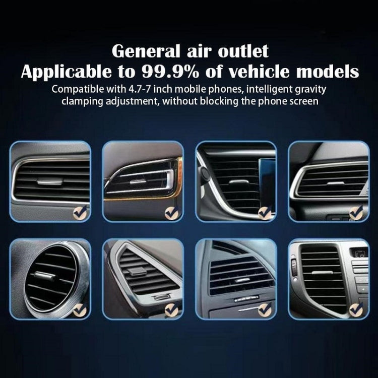 重力導航汽車出風口三角手機支架