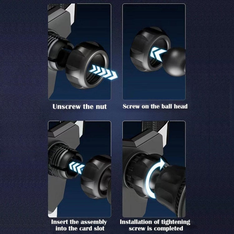 重力導航汽車出風口三角手機支架