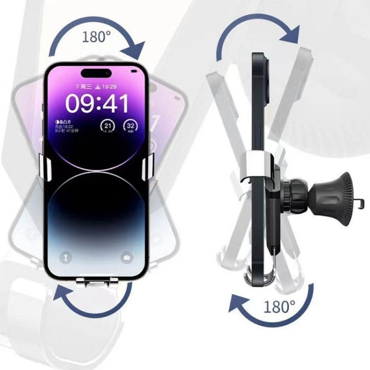 重力導航汽車出風口三角手機支架