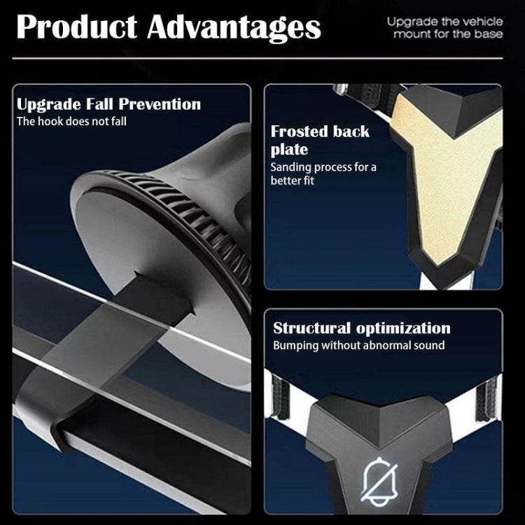 重力導航汽車出風口三角手機支架