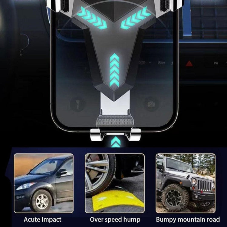 重力導航汽車出風口三角手機支架