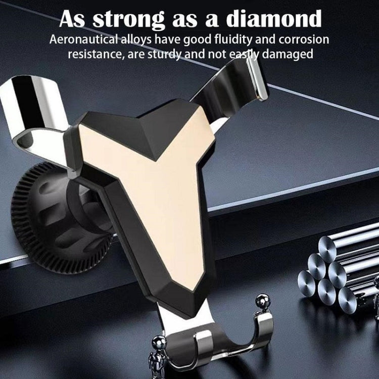 重力導航汽車出風口三角手機支架