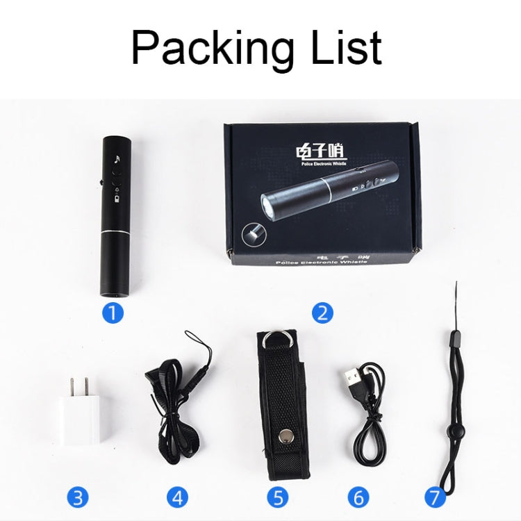 H11 可充電交通指揮訓練电子口哨 帶照明功能，中規插頭