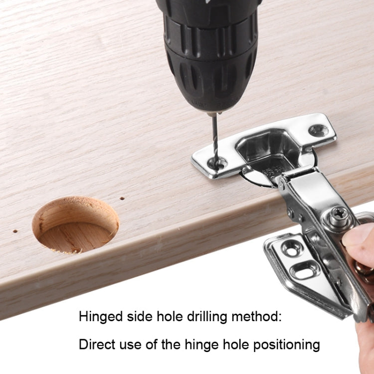 8件套 鋁合金35mm鉸鏈開孔器 合頁打孔定位工具