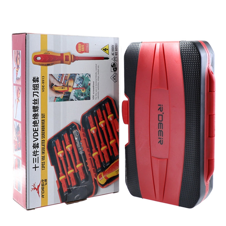 RDEER VDE-9913 13件套絕緣螺絲刀套裝 螺絲批電工工具
