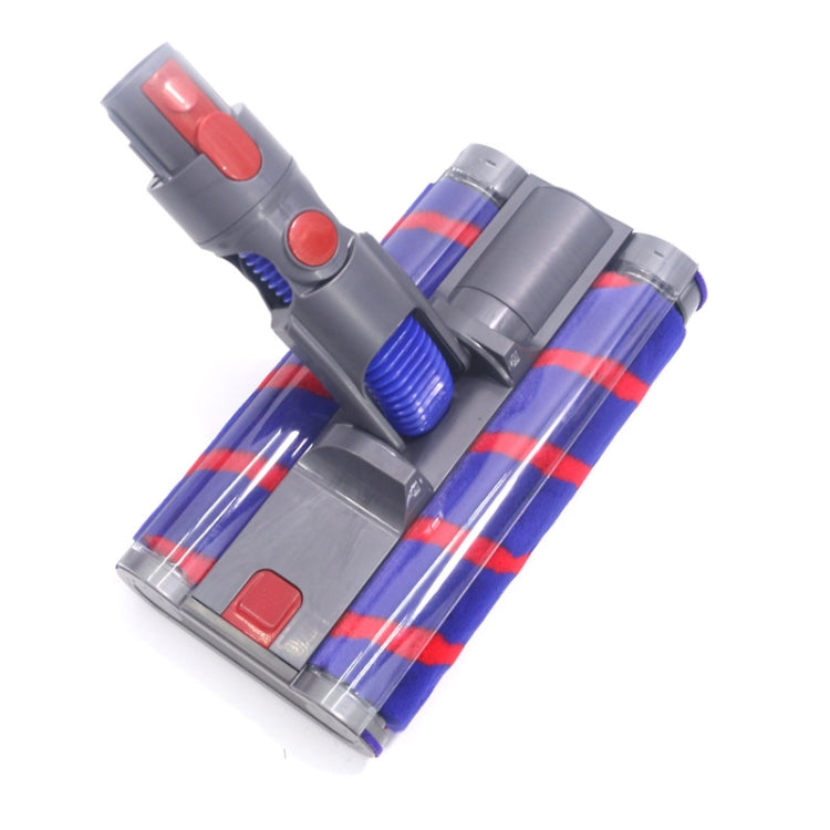 適用於戴森V7 V8 V10 V11雙滾輪軟絨地刷帶LED燈照明