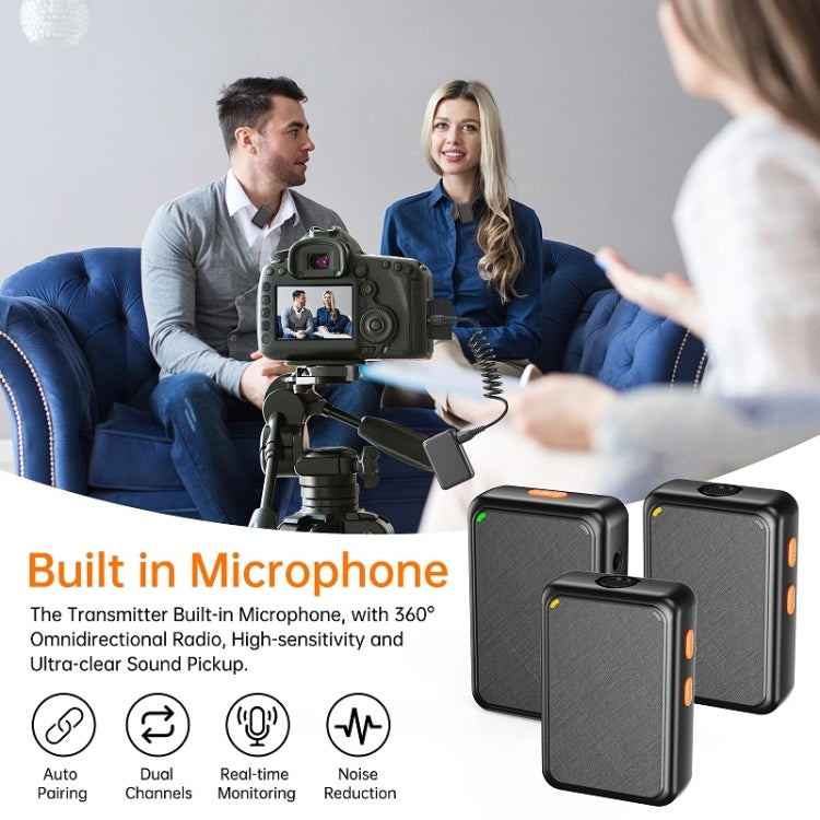 APEXEL APL-MIC009 一拖二戶外直播降噪收音話筒