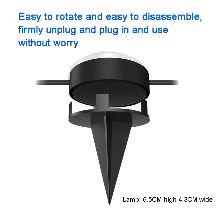 SKS-JZ-13  DC 12V 10米15燈藍牙RGB地插燈串防水跑馬幻彩氛圍燈