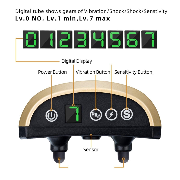 USB可充電止吠器項圈智能超聲波訓狗器防狗叫