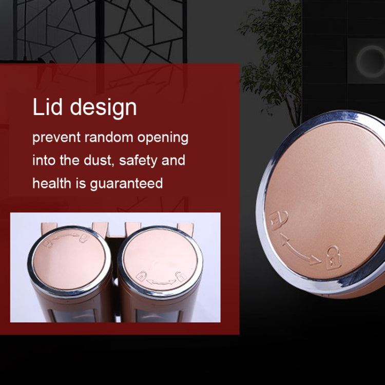 400ml雙頭壁掛式手動按壓皂液器 洗髮水瓶洗手液沐浴露盒，顏色：