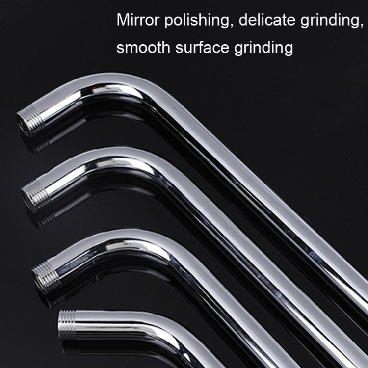 頂噴桿淋浴管不銹鋼花灑出水管彎管, 20cm, 29.5cm, 39cm, 49.5cm