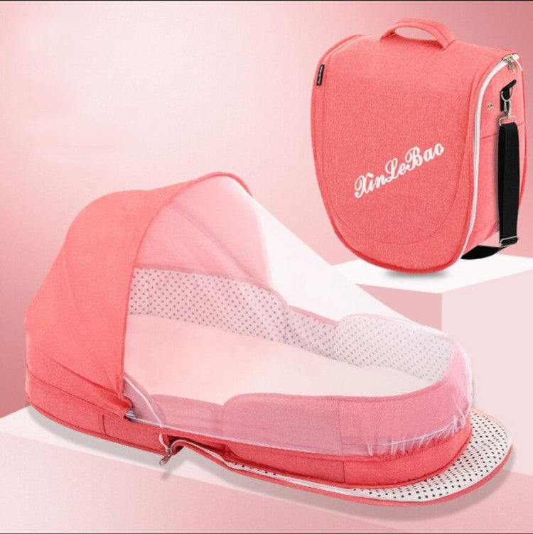 706 背包式便攜可移動嬰兒床 多功能可摺疊寶寶床