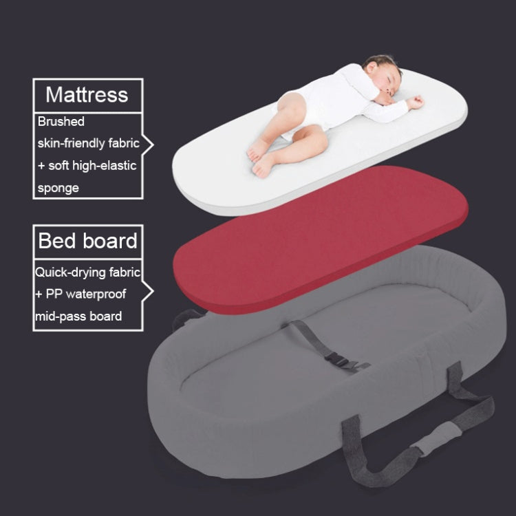 709 便攜式多功能嬰兒床 帶蚊帳 可摺疊新生兒可移動床, Gray White, Pink, Sky Blue, Pink White, Blue White, Gray White+Pillow, Pink White+Pillow, Blue White+Pillow