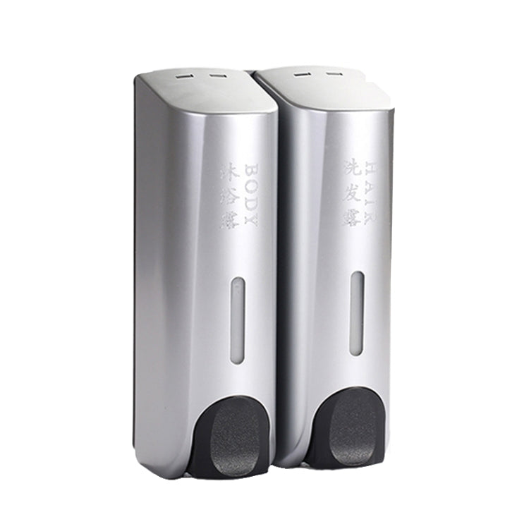 圓形壁掛式手動按壓皂液器 洗髮水瓶洗手液沐浴露盒, Double Head White, Double Head Golden, Double Head Matte, Three Head Golden