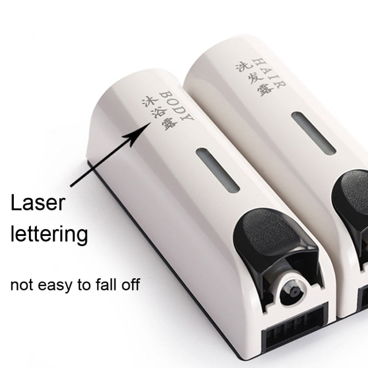 圓形壁掛式手動按壓皂液器 洗髮水瓶洗手液沐浴露盒, Double Head White, Double Head Golden, Double Head Matte, Three Head Golden