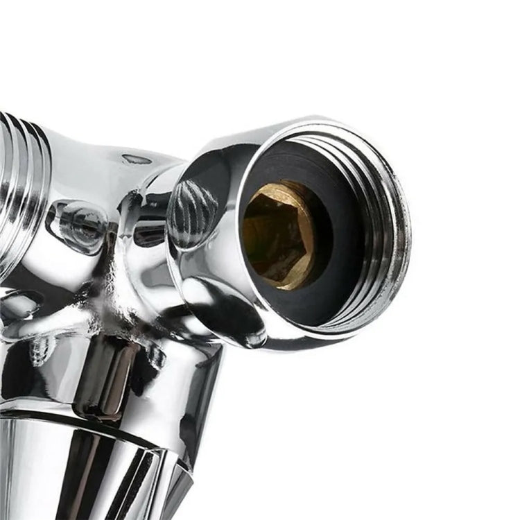 雙把手黃銅三通花灑臂分流閥 手持花灑淋浴分水器