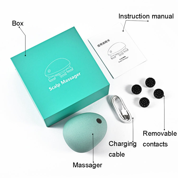 迷你電動頭部按摩器, Mini Blue, Mini Silver, Mini White