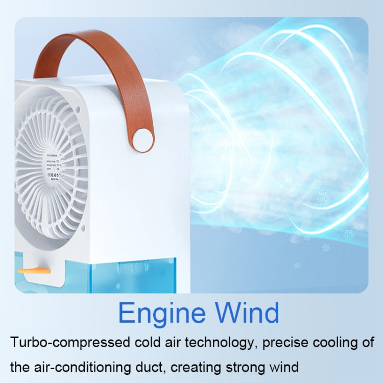 MT-F60 智能數顯USB充電冷風機 桌面噴霧加濕風扇, Standard Version, Remote Control Version, Sound Control Version