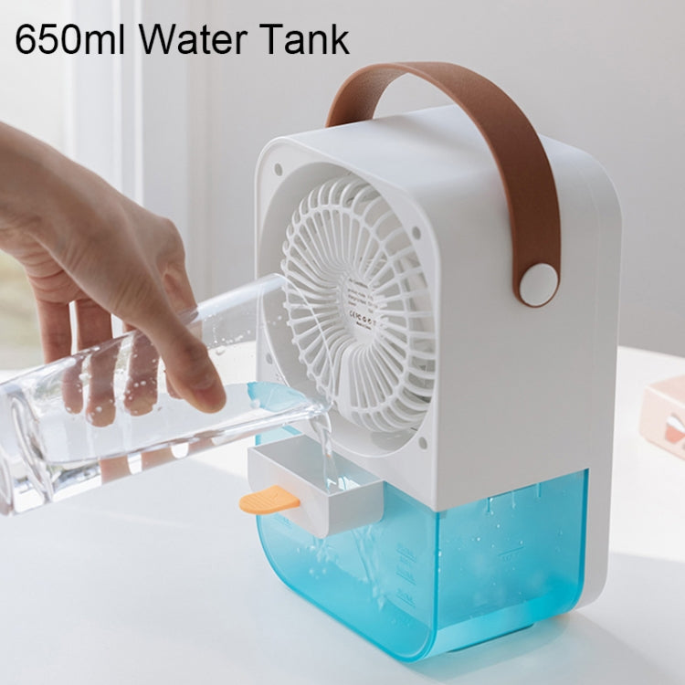 MT-F60 智能數顯USB充電冷風機 桌面噴霧加濕風扇, Standard Version, Remote Control Version, Sound Control Version