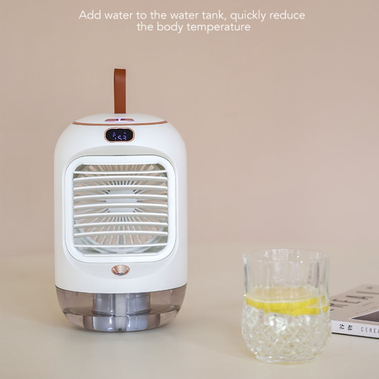 RD22 旋轉加濕風扇暖光氛圍燈自動搖頭帶數顯冷風機