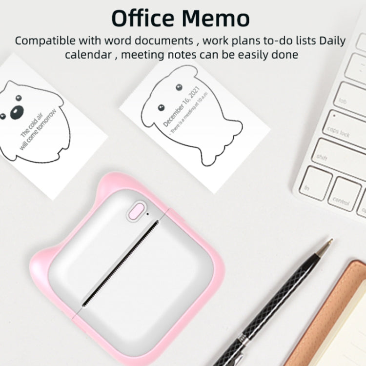 A31 藍牙手持便攜式不幹膠熱敏打印機, Pink, Blue, Pink+5 Rolls Printer Paper, Blue+5 Rolls Printer Paper, Pink+3 Rolls Colored Paper, Blue+3 Rolls Colored Paper