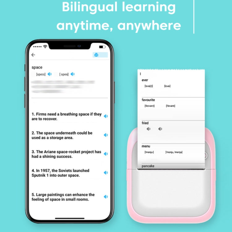A31 藍牙手持便攜式不幹膠熱敏打印機, Pink, Blue, Pink+5 Rolls Printer Paper, Blue+5 Rolls Printer Paper, Pink+3 Rolls Colored Paper, Blue+3 Rolls Colored Paper