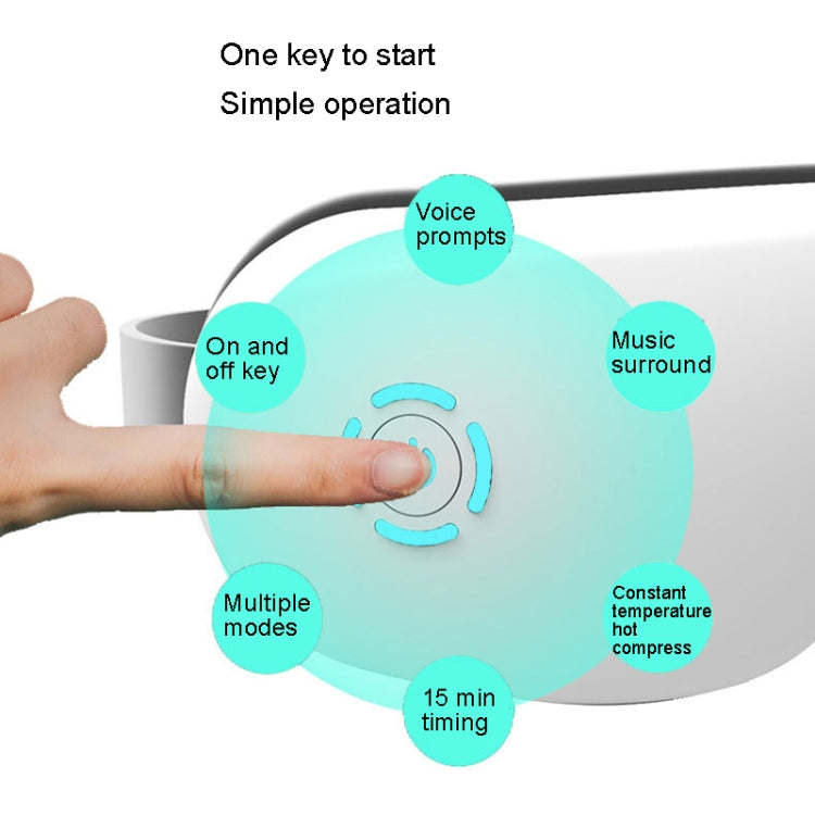 A216 智能無線眼部按摩儀 氣壓震動熱敷護眼儀, A216 Vibration Hot Compress