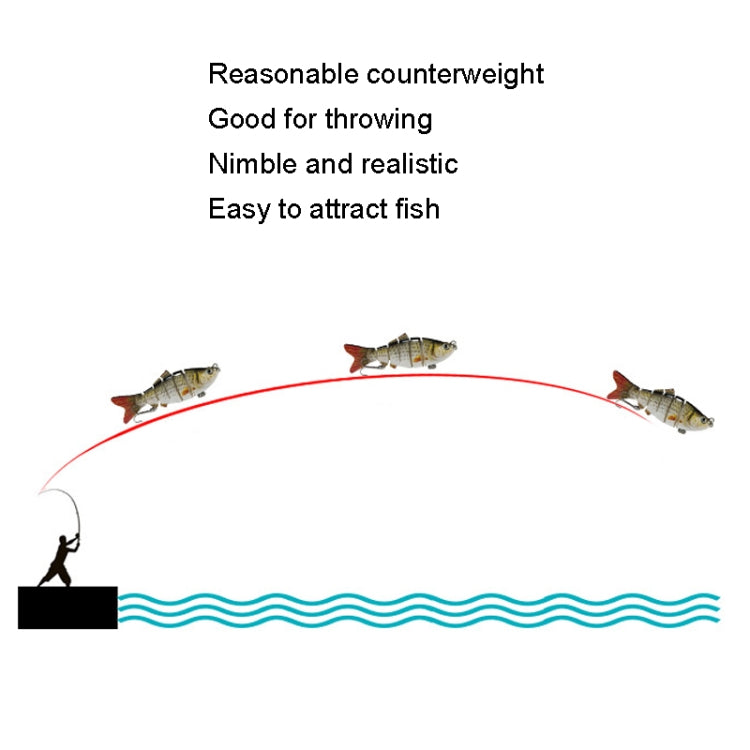 10cm 多節路亞仿生魚餌鈎 遠投海釣假餌, LK001-01, LK001-02, Lk001-03, LK001-04, LK001-05, LK001-06, LK001-07, LK001-08, LK001-09, LK001-10, LK001-11, LK001-12, LK001-13, LK001-14