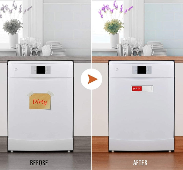 洗碗機雙面磁性貼乾淨臟污標識冰箱貼, Silver-Blue Gray, Black-Blue Gray, Silver-Black and White, Black-Black and White, Silver- Cat Claw), Turkish, Black Cat Claw, Black Love, Silver Love, Silver Gray White, Black Gray, Silver Black and White Rough Characters            ...