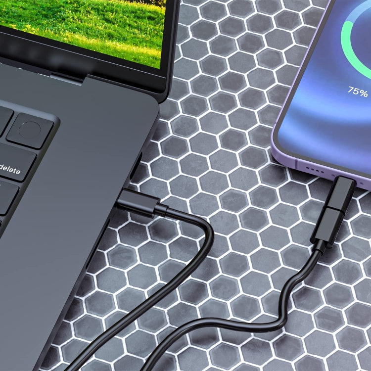 HE-C098  多功能手機充電線適配器套件數碼盒帶鏡子&支架功能, HE-C098 Black, HE-C098 White