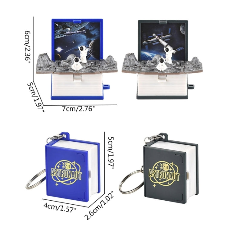 立體摺疊書鑰匙扣 兒童益智玩具