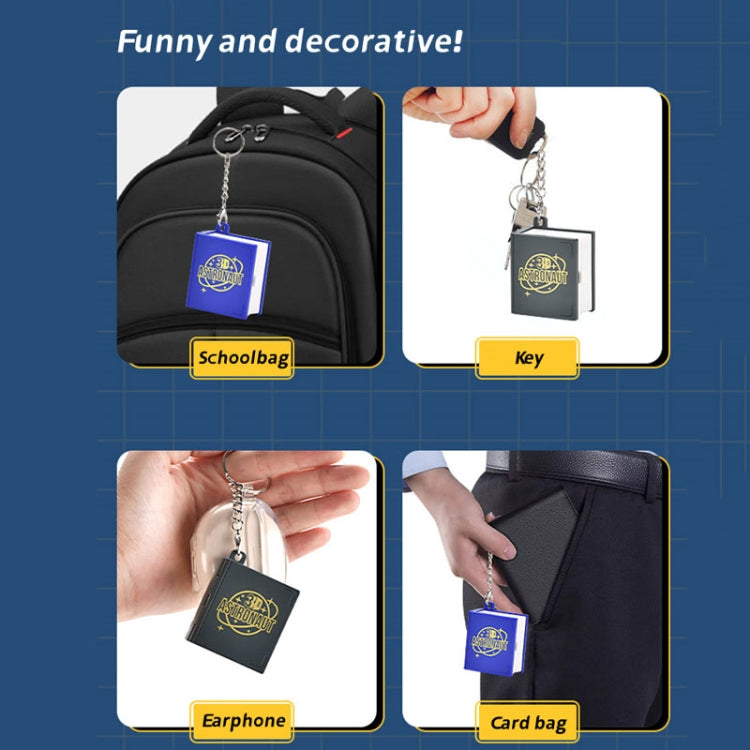 立體摺疊書鑰匙扣 兒童益智玩具