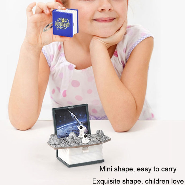 立體摺疊書鑰匙扣 兒童益智玩具