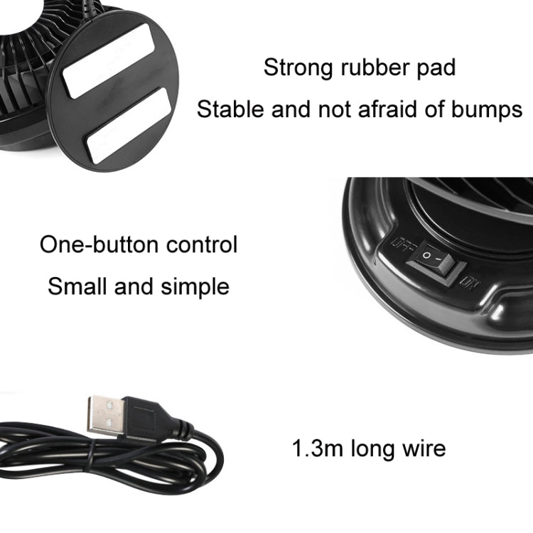 F611 可旋轉多角度送風車載靜音風扇