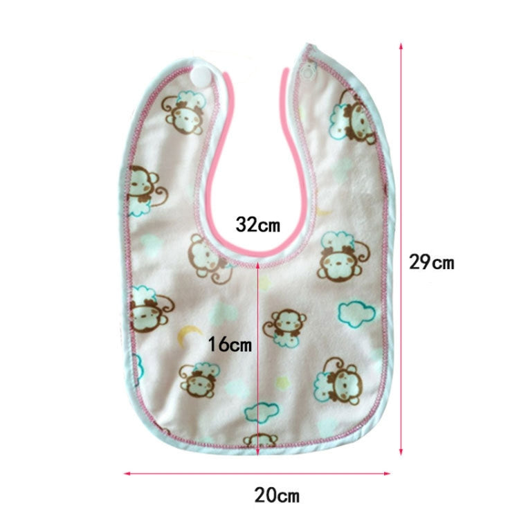 4件賣 防水兒童圍嘴圍兜 水晶絨雙層寶寶口水巾