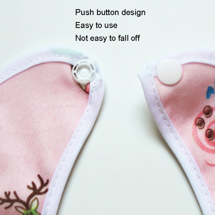 4件賣 防水兒童圍嘴圍兜 水晶絨雙層寶寶口水巾