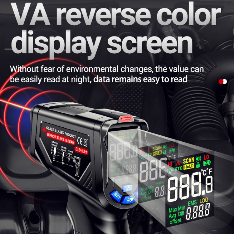 ANENG TH06 油溫高精度測溫儀激光烘培紅外水溫度計